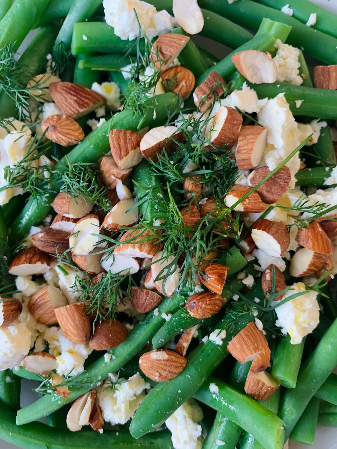 Green Beans with Almonds, Dill &amp; Feta