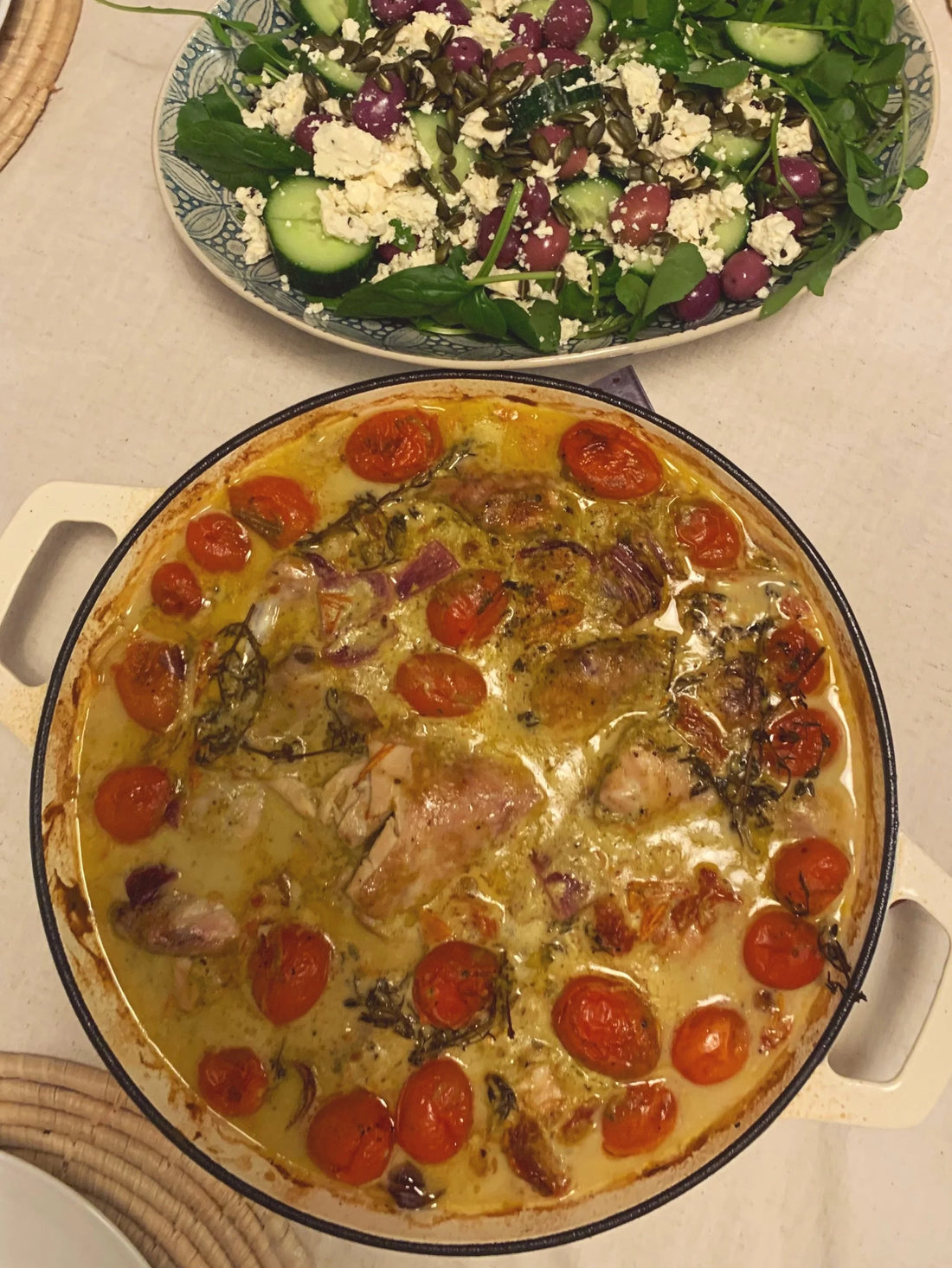 Yoghurt Basil Tomato Chicken Bake&nbsp;