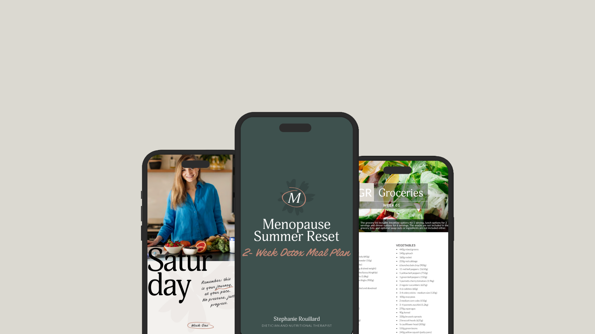 Menopause Summer Detox Meal Plan